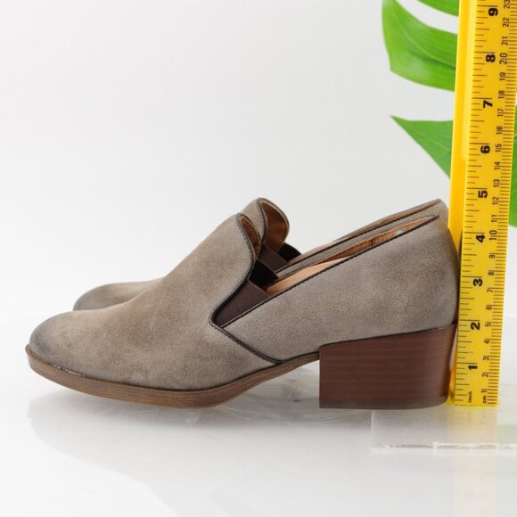 Sofft Women's Velina Boot Size 8.5 Gray Taupe Suede Shootie Ankle Pump Low Heel - Picture 7 of 12
